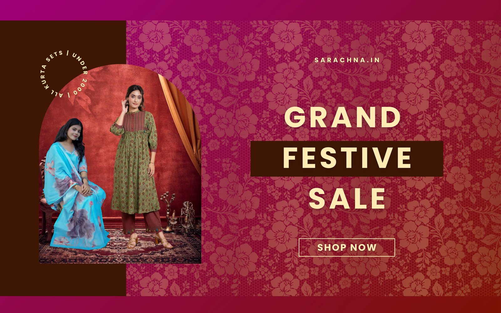 Traditional Festive Navratri Sale Promotional Banner phone