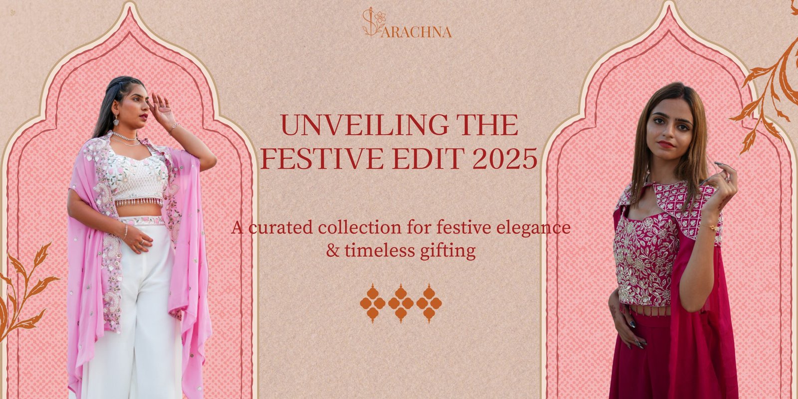 Red And Orange Elegant Collection Launch Banner